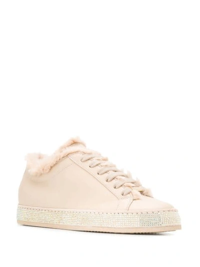 Shop Le Silla Embellished Sneakers In Pink