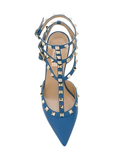 Shop Valentino Garavani Rockstud Pumps In 988 Baltique