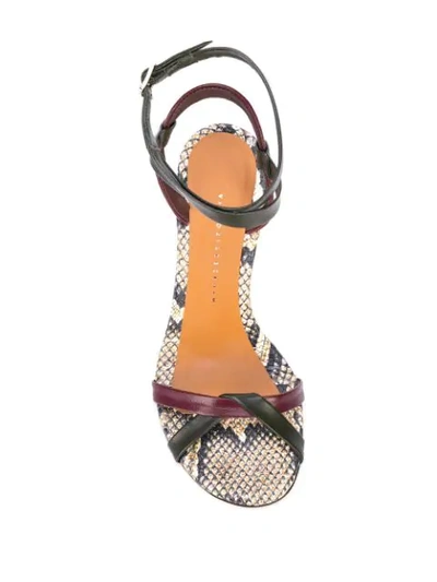 Shop Victoria Beckham Amy 90mm Sandals In Multicolour