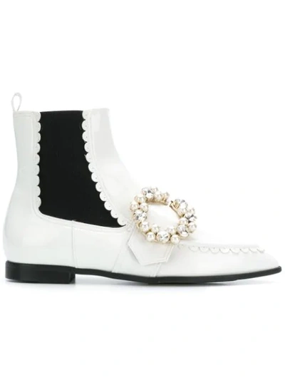 Shop Suecomma Bonnie Ankle Boots In White