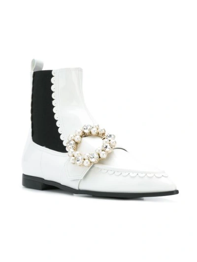 Shop Suecomma Bonnie Ankle Boots In White