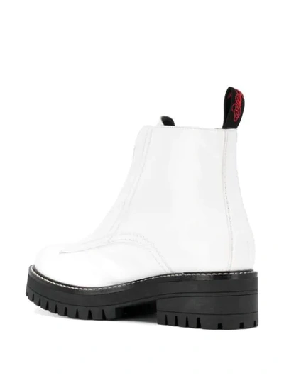 Shop Philosophy Di Lorenzo Serafini Zip Front Ankle Boots In White