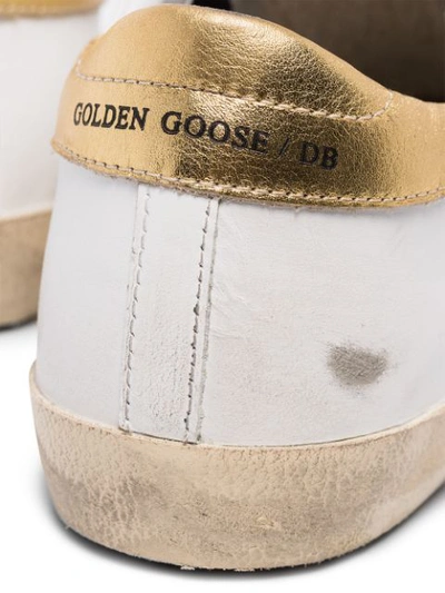 GOLDEN GOOSE GG SUPERSTAR LTHR LEOP STAR GLD TAB - 白色