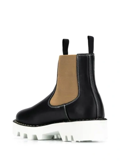 Shop Sofie D'hoore Contrast Heel Foal Boots In Black