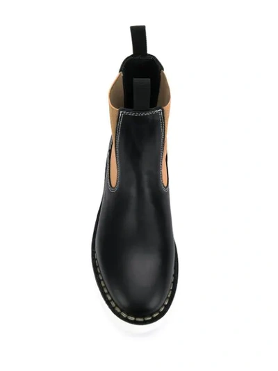 Shop Sofie D'hoore Contrast Heel Foal Boots In Black