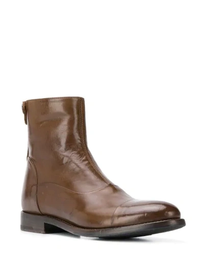 Shop Alberto Fasciani Windy Ankle Boots In Brown