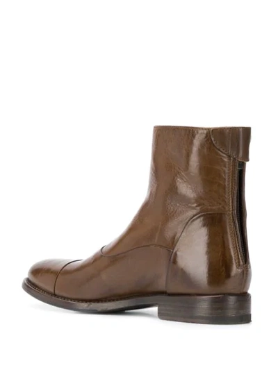 ALBERTO FASCIANI WINDY ANKLE BOOTS - 棕色