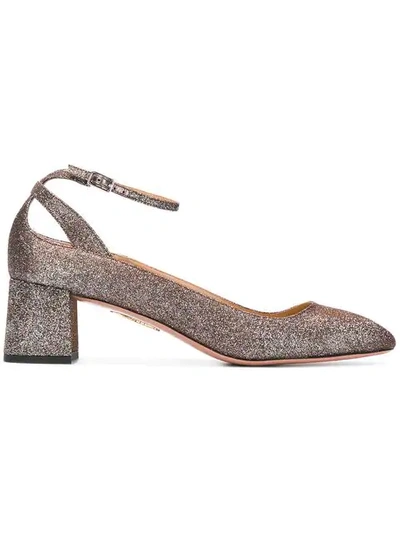 Shop Aquazzura Rivoli Pumps In Metallic