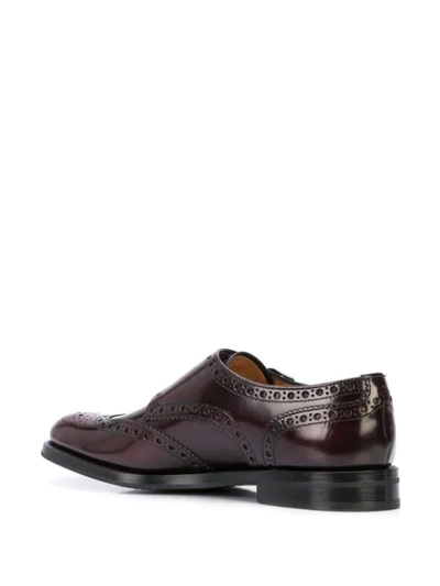 Shop Church's Lana R Monk Brogues In Burgundy