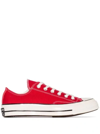 CONVERSE 70 CHUCK LOW-TOP SNEAKERS - 红色