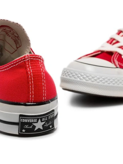 CONVERSE 70 CHUCK LOW-TOP SNEAKERS - 红色