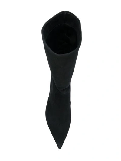 Shop Prada Calf Boots In Black