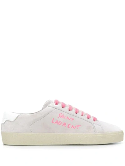 Shop Saint Laurent Court Classic Sl/06 Sneakers In White