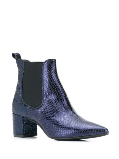 Shop Albano Side Panel Boots In Pit Blu