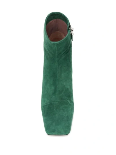 Shop Rayne Sculpted Heel Boots In Green