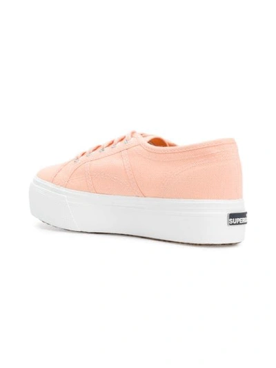 Shop Superga Platform Low Top Sneakers - Pink