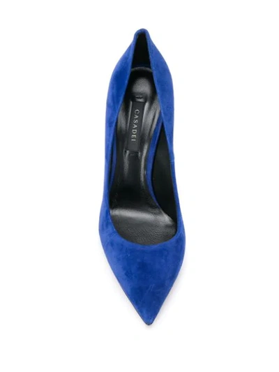 Shop Casadei Stiletto Pointed Pump In Blue