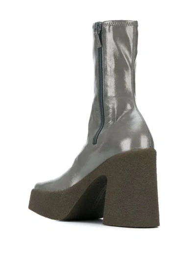 Shop Stella Mccartney Platform Ankle Boots In 1740