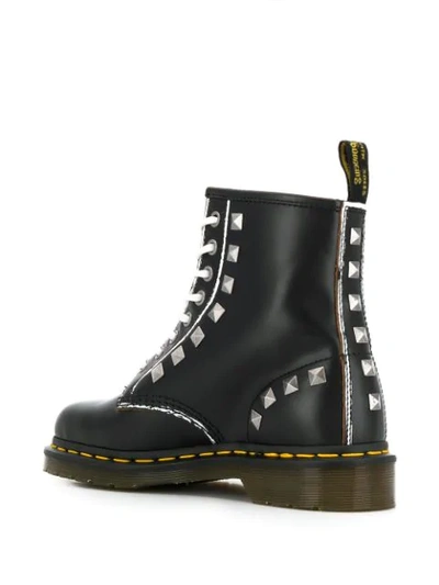 Shop Dr. Martens' Studded Lace-up Boots In Black