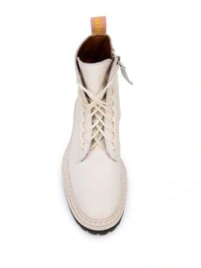 Shop Proenza Schouler Lace-up Ankle Boots In White