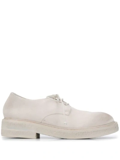 Shop Marsèll Distressed Lace-up Shoes In Neutrals