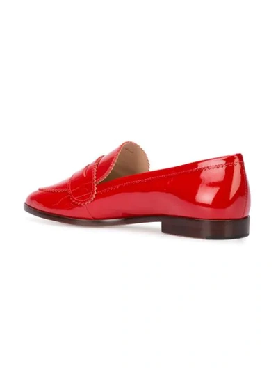 Shop Loeffler Randall Beatrix Loafers In Red