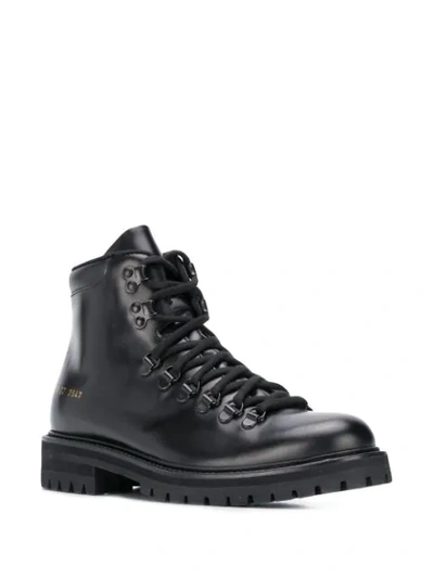 Shop Common Projects Hiking Boots In Black