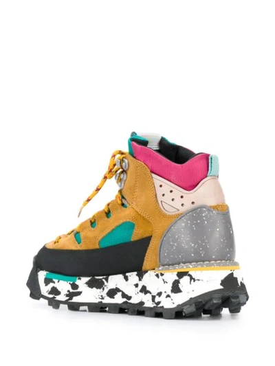 ACNE STUDIOS 90'S INSPIRED OUTDOOR HI-TOP SNEAKERS - 棕色