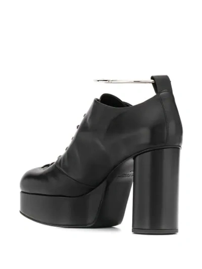 Shop Jil Sander Lace-up Platform Shoes In Black