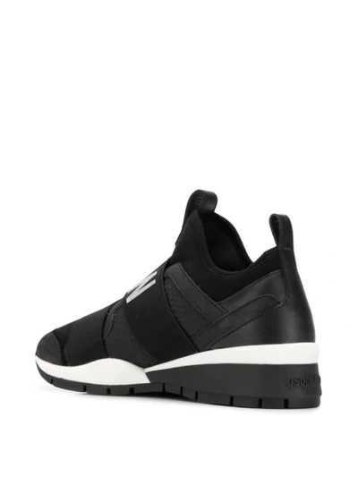Shop Dsquared2 Icon Panelled Sneakers In Black