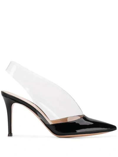 Shop Gianvito Rossi Nicole Slingback Pumps In Black