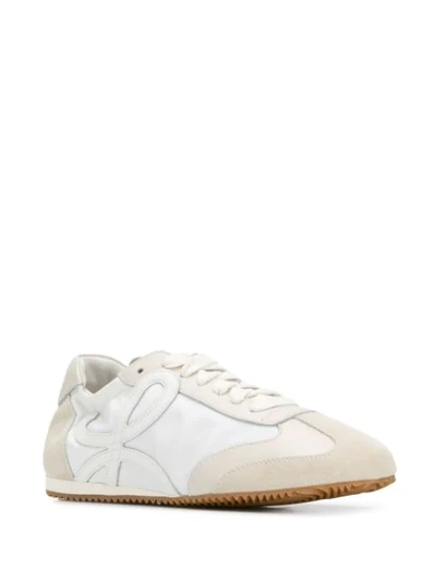 Shop Loewe Low-top Runner Sneakers In White
