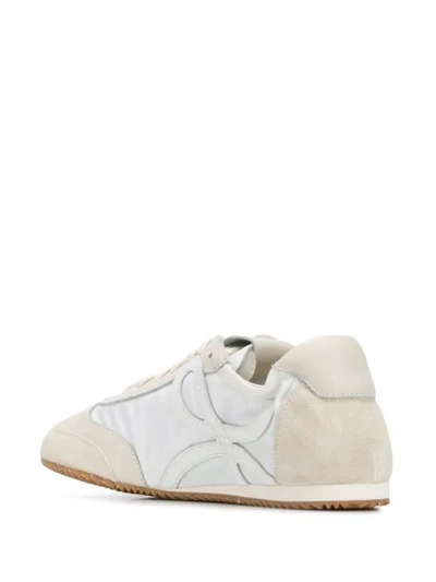 Shop Loewe Low-top Runner Sneakers In White