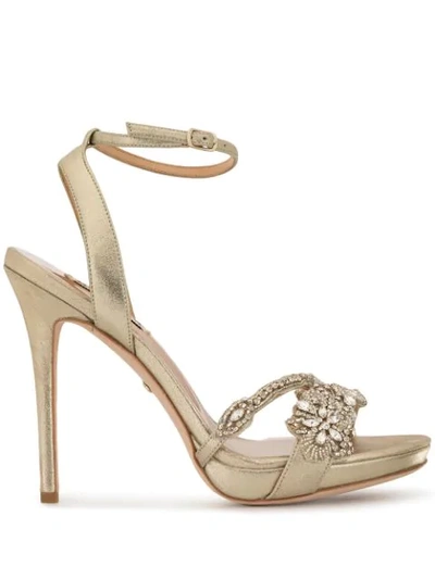 Shop Badgley Mischka 'adriana' Sandalen In Gold