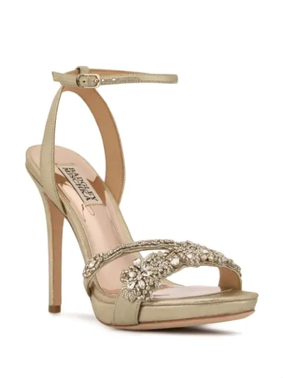 Shop Badgley Mischka 'adriana' Sandalen In Gold