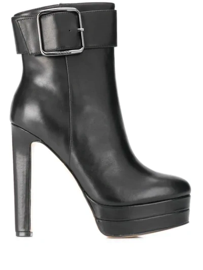 Shop Liu •jo Platform Ankle Boots In Black