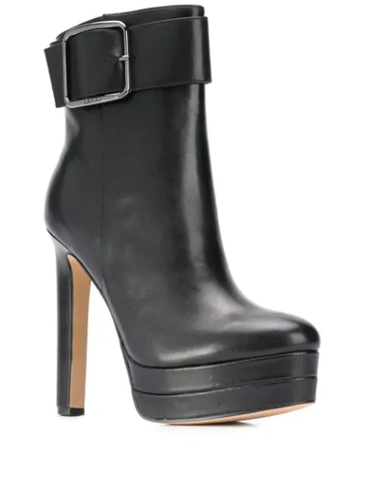 Shop Liu •jo Platform Ankle Boots In Black