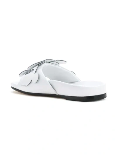 Anya Hindmarch 'circulus' Geometric Circus Leather Slide Sandals In White |  ModeSens