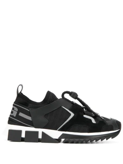 Shop Dolce & Gabbana Sorrento Trekking Sneakers In Black