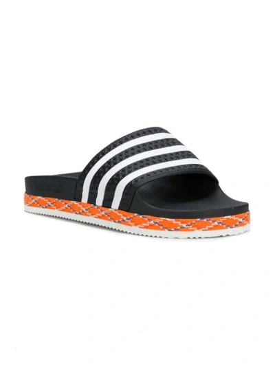 Shop Adidas Originals Adilette New Bold Slides In Black