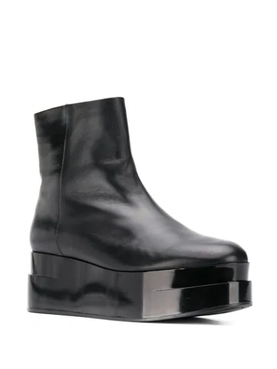 Shop Clergerie Loop Platform Ankle Boots In Black
