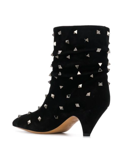 Shop Valentino Garavani Rockstud Ankle Boots In Black