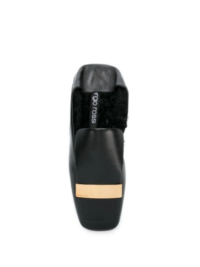 Shop Sergio Rossi Agnell Loafers In Black