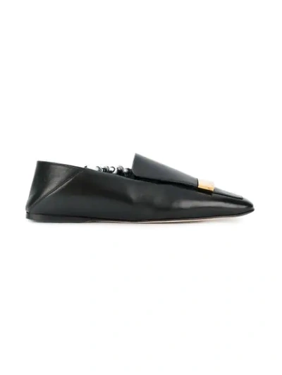 Shop Sergio Rossi Agnell Loafers In Black