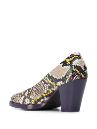 Shop A.f.vandevorst Snakeskin Effect Pumps In Purple