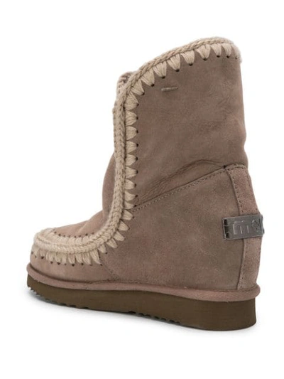 Mou Eskimo Boots In Grey