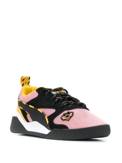 Shop Puma Suede Lace Up Sneakers In 01 Bridal Rose  Black