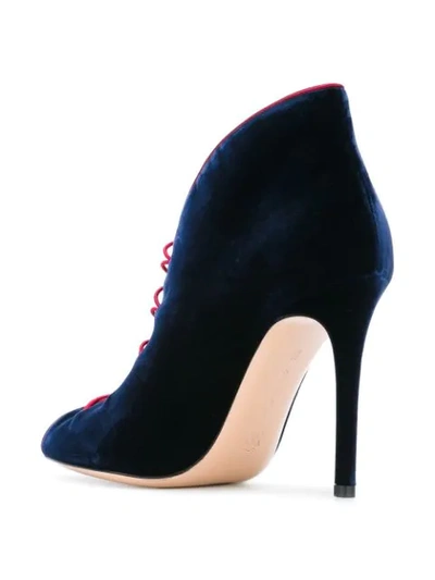 Shop Gianvito Rossi 'miral' Booties In Blue