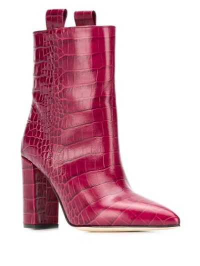 Shop Paris Texas Western Style Boots In Rosso