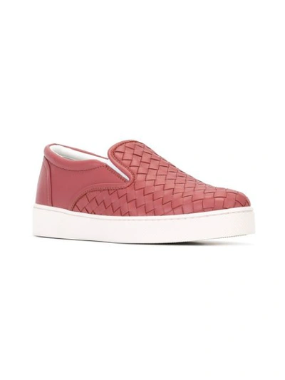 Shop Bottega Veneta Intrecciato Slip In Pink